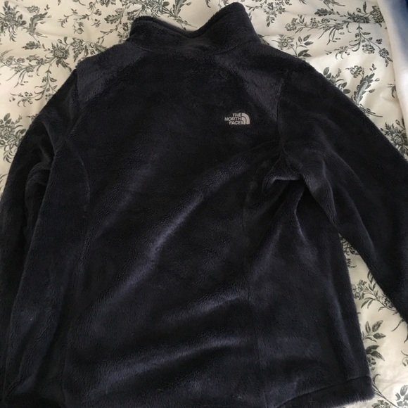 Dark purple fuzzy North Face jacket - Picture 3 of 3